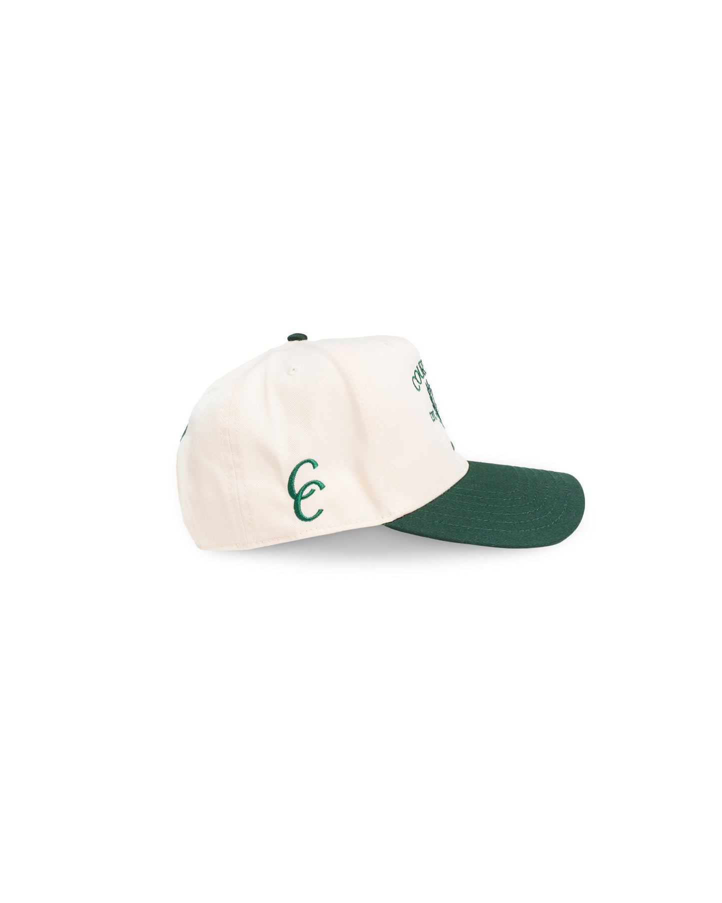 Collegiate Crest 5 Panel (beige & green)