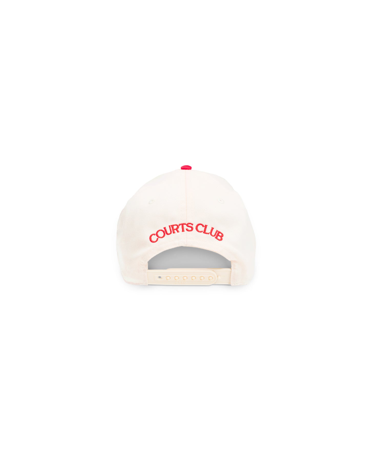 Collegiate Crest 5 Panel (beige & red)