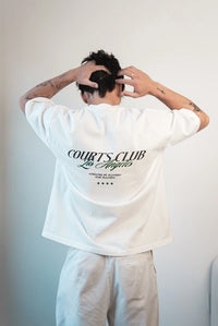 Script Tee (white)