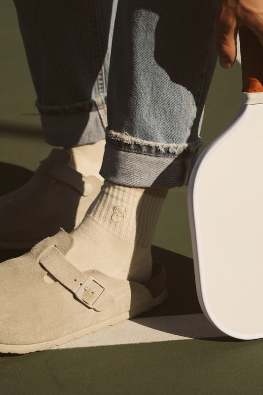 Embroidered Court Socks
